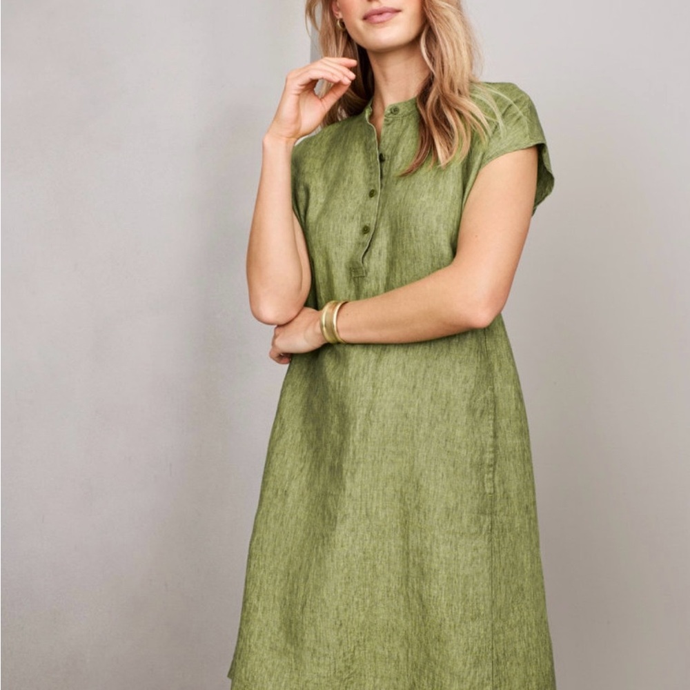 Eileen Fisher Washed Organic Linen Dress